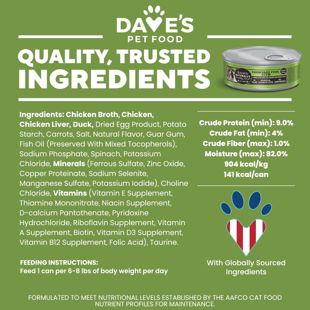 Dave's Pet Food – format 5,5 oz, portions faciles à servir.