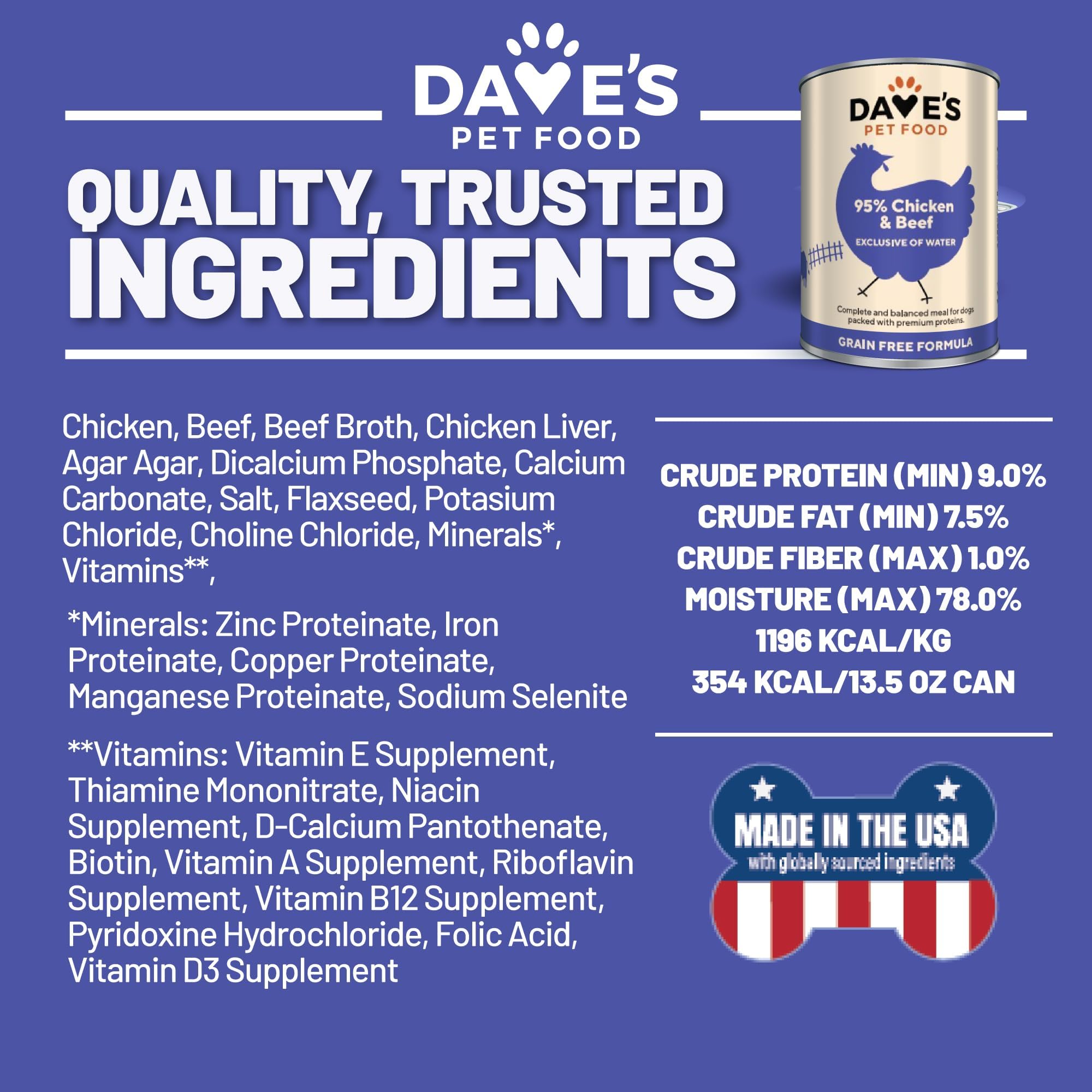 Produit fabriqué aux États‑Unis, qualité et traçabilité.