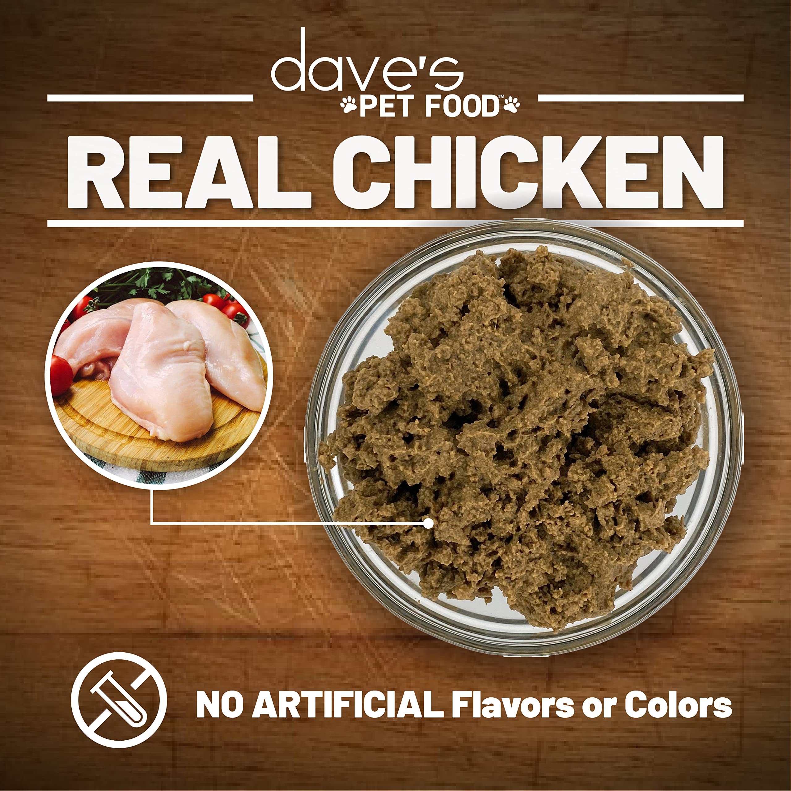 Dave's Pet Food formule faible phosphore adaptée à l'alimentation.