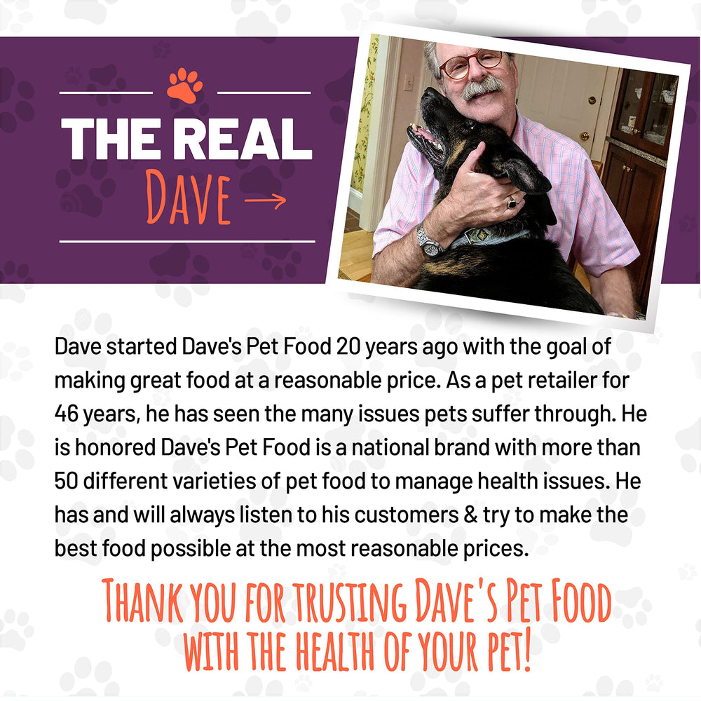 Dave's Pet Food humidité élevée, hydratation naturelle du chat.