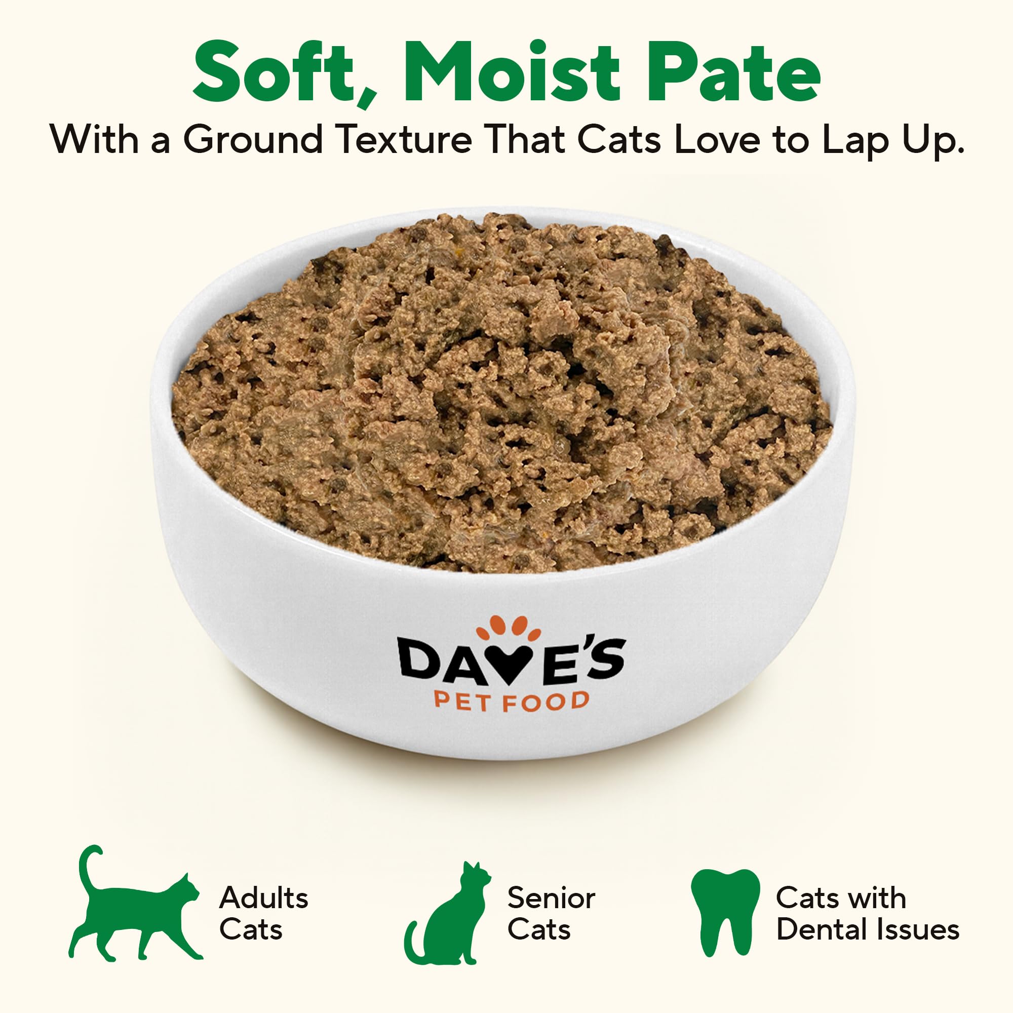 Conforme aux profils nutritionnels AAFCO pour Dave's Pet Food