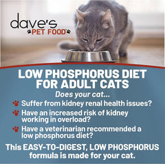 Dave's Pet Food pâte poulet, texture lisse et appétissante pour chats.