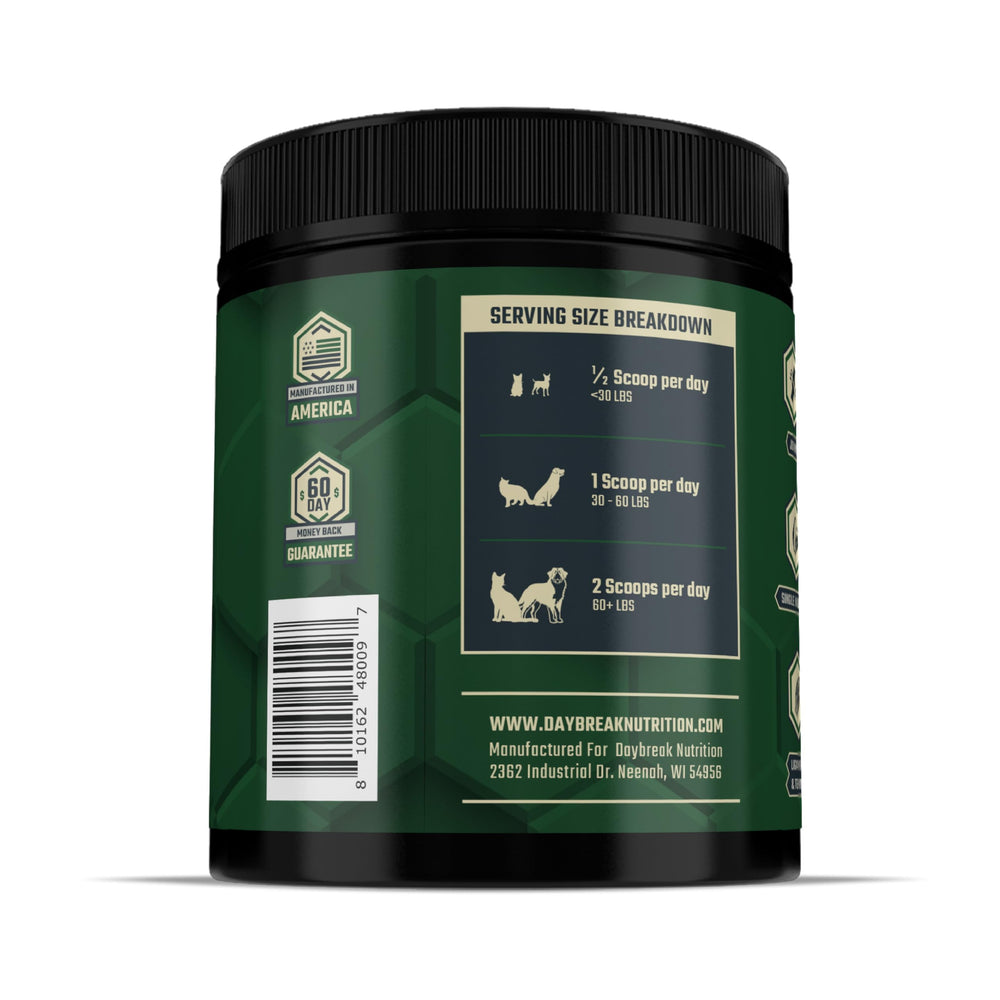 Garantie bouteille vide Daybreak Nutrition, remboursement sous 60 jours.