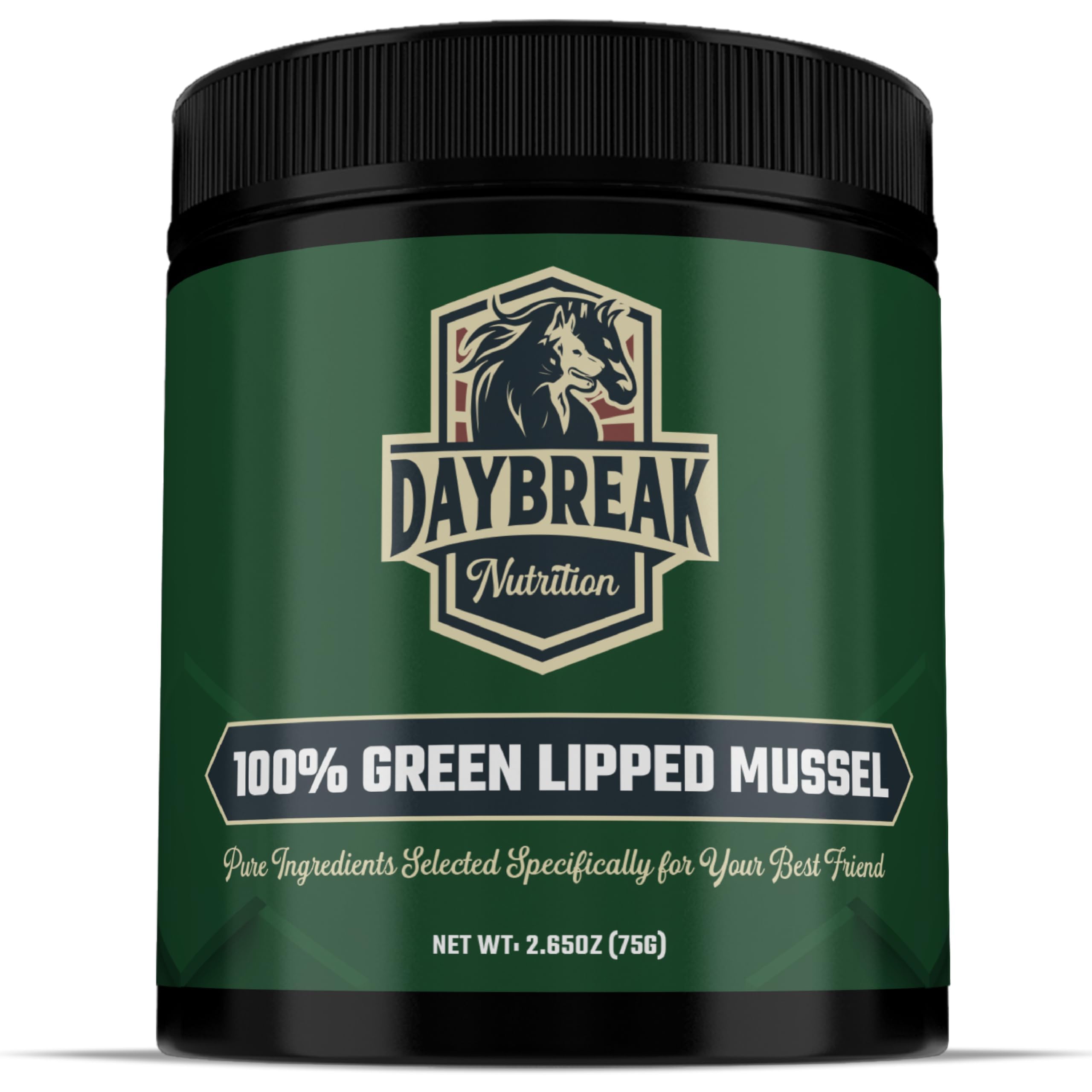 Daybreak Nutrition pour chiens, soutien articulaire naturel et mobilité améliorée.