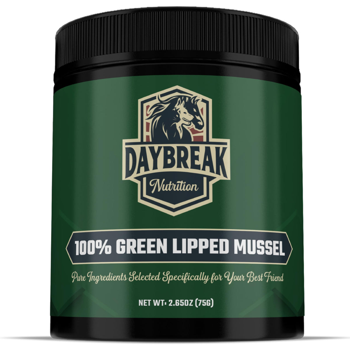 Daybreak Nutrition pour chiens, soutien articulaire naturel et mobilité améliorée.