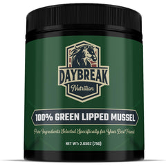 Daybreak Nutrition pour chiens, soutien articulaire naturel et mobilité améliorée.
