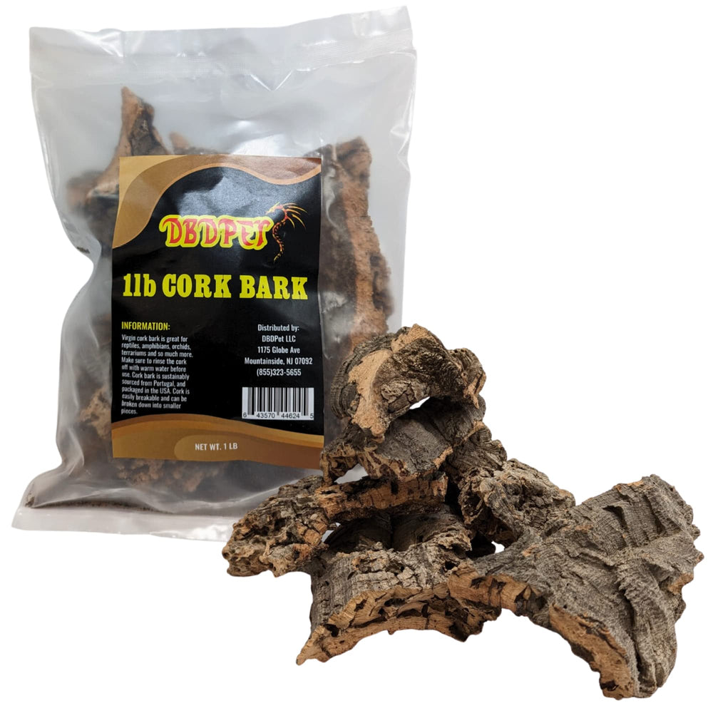 DBDPet écorce liège pour reptiles – pièces rondes assorties, cachettes naturelles et humidité maîtrisée