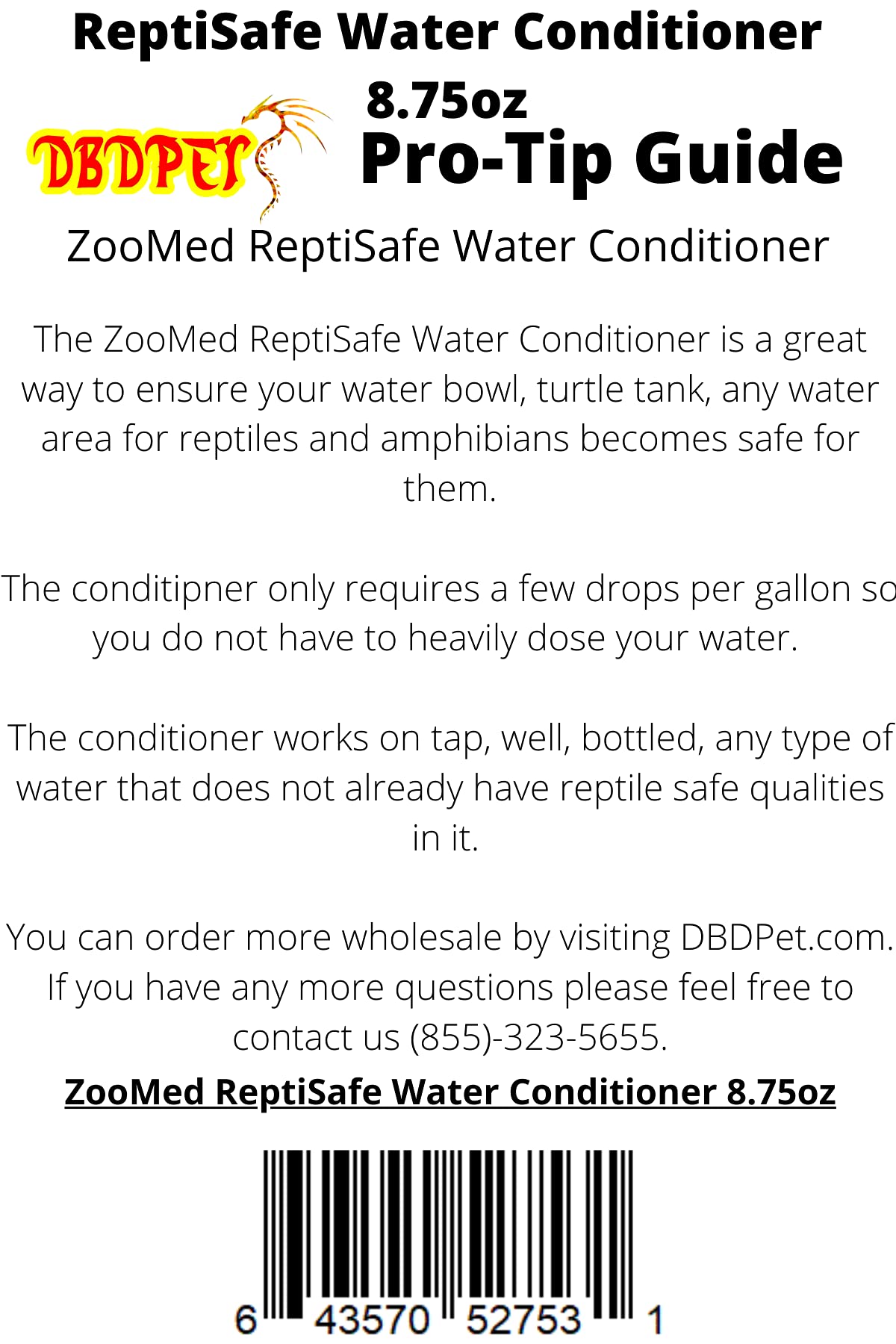 Guide Pro-Conseil DBDPet inclus, conseils pratiques pour les soins des reptiles.