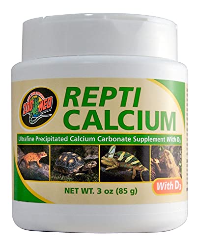 DBDPet Repti Calcium D3 – bouteille trois onces, calcium biodisponible pour reptiles sans phosphore