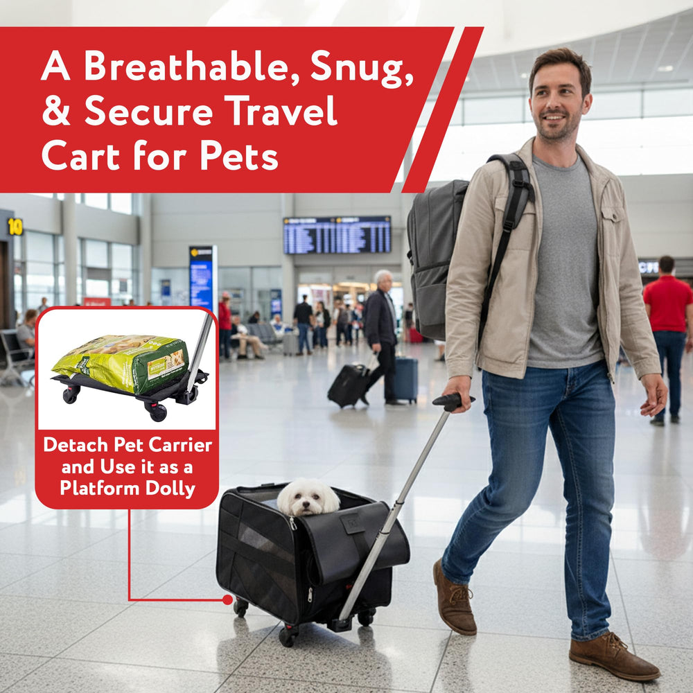 dbest chariot pour animaux : matériau imperméable et durable résistant aux voyages.