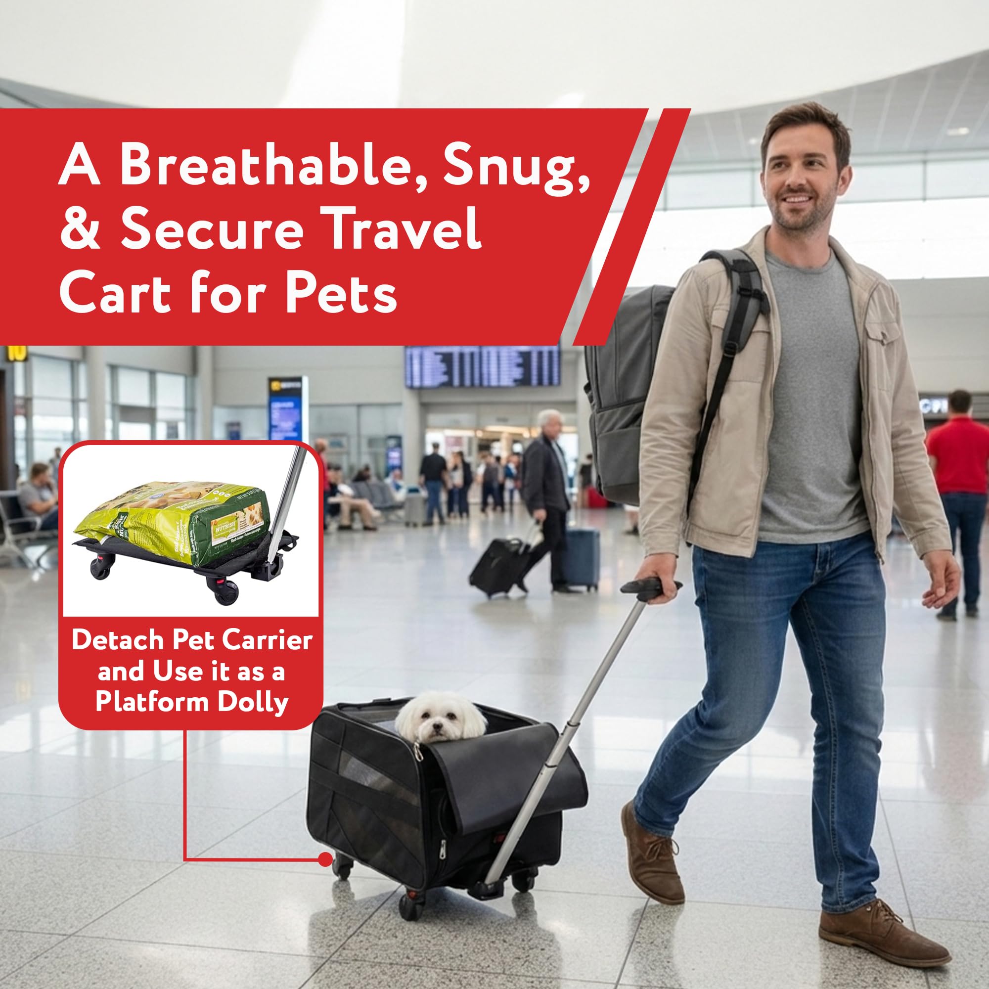 dbest products Sangle passe-bagage pratique.
