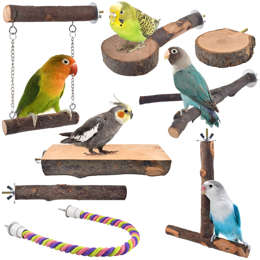 DBNESS balancoire oiseau en bois pomme, divertissement et repos sécurisés