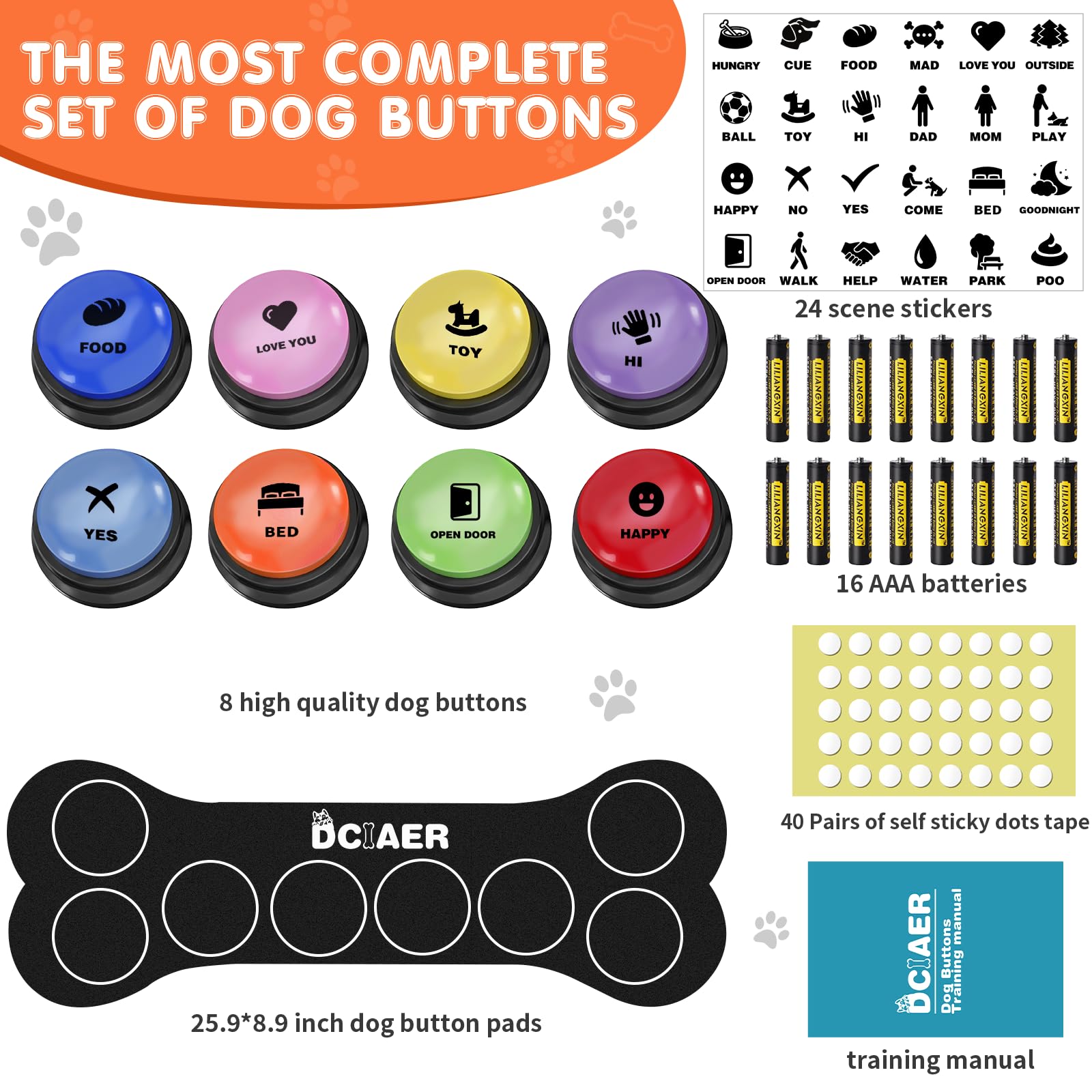 DCIAER boîte jeu éducatif, expérience interactive chien-propriétaire.
