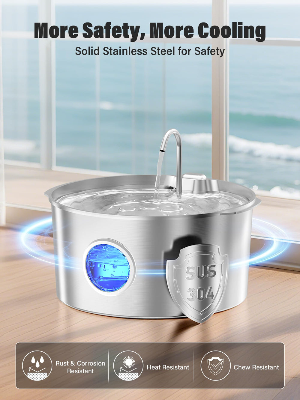 DCIOGAT fontaine-eau-filtration-triple: filtration triple pour une eau plus propre.