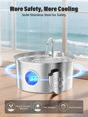 DCIOGAT fontaine-eau-filtration-triple: filtration triple pour une eau plus propre.
