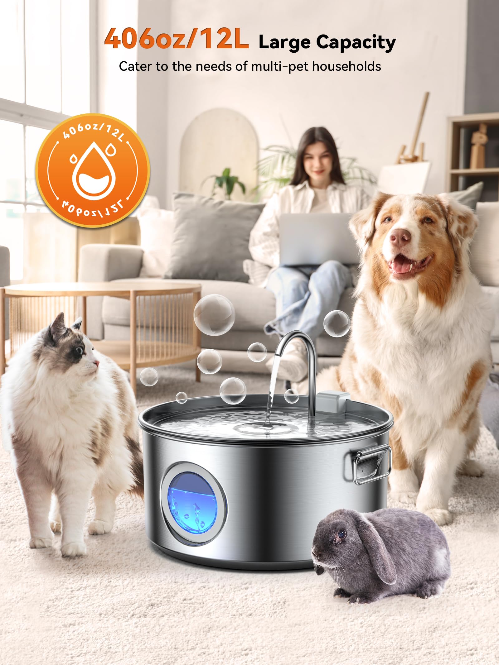 DCIOGAT fontaine eau acier inox – durable et sûr