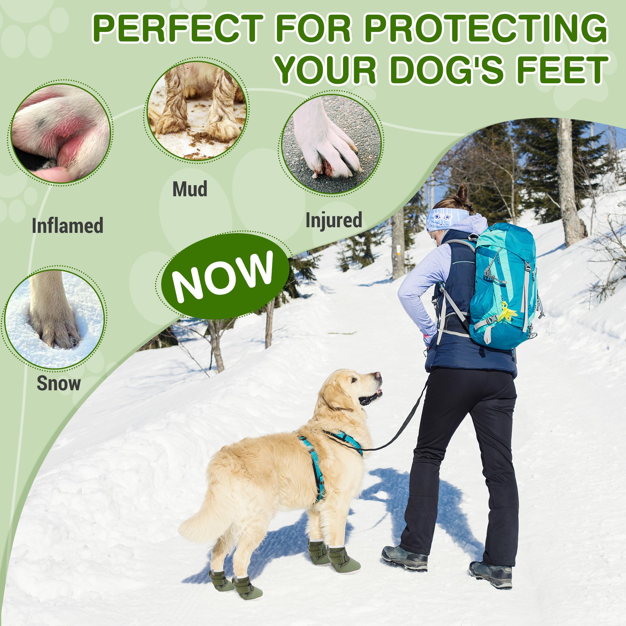 DcOaGt bottes pour chien XXL, confort durable et protection quotidienne.