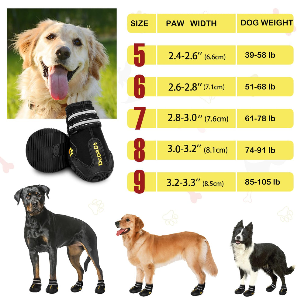 DcOaGt bottes chien XXL arrière: maintien sûr pendant la marche.
