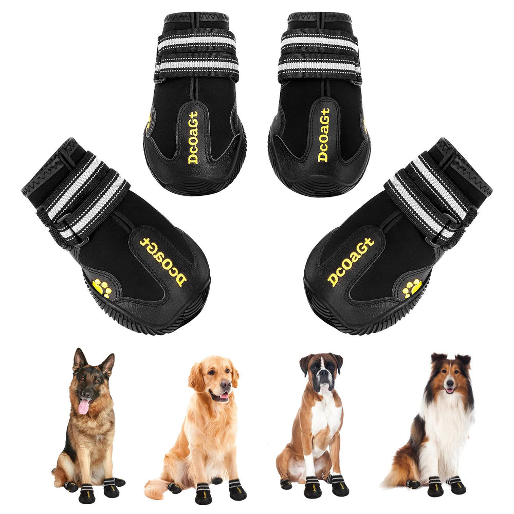 DcOaGt bottes chien XXL avant: protection et adhérence accrues.