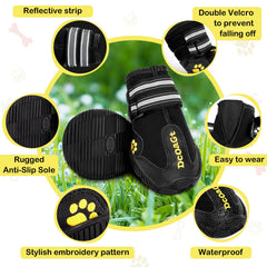 DcOaGt bottes chien XXL semelle antidérapante: stabilité sur toutes les surfaces.