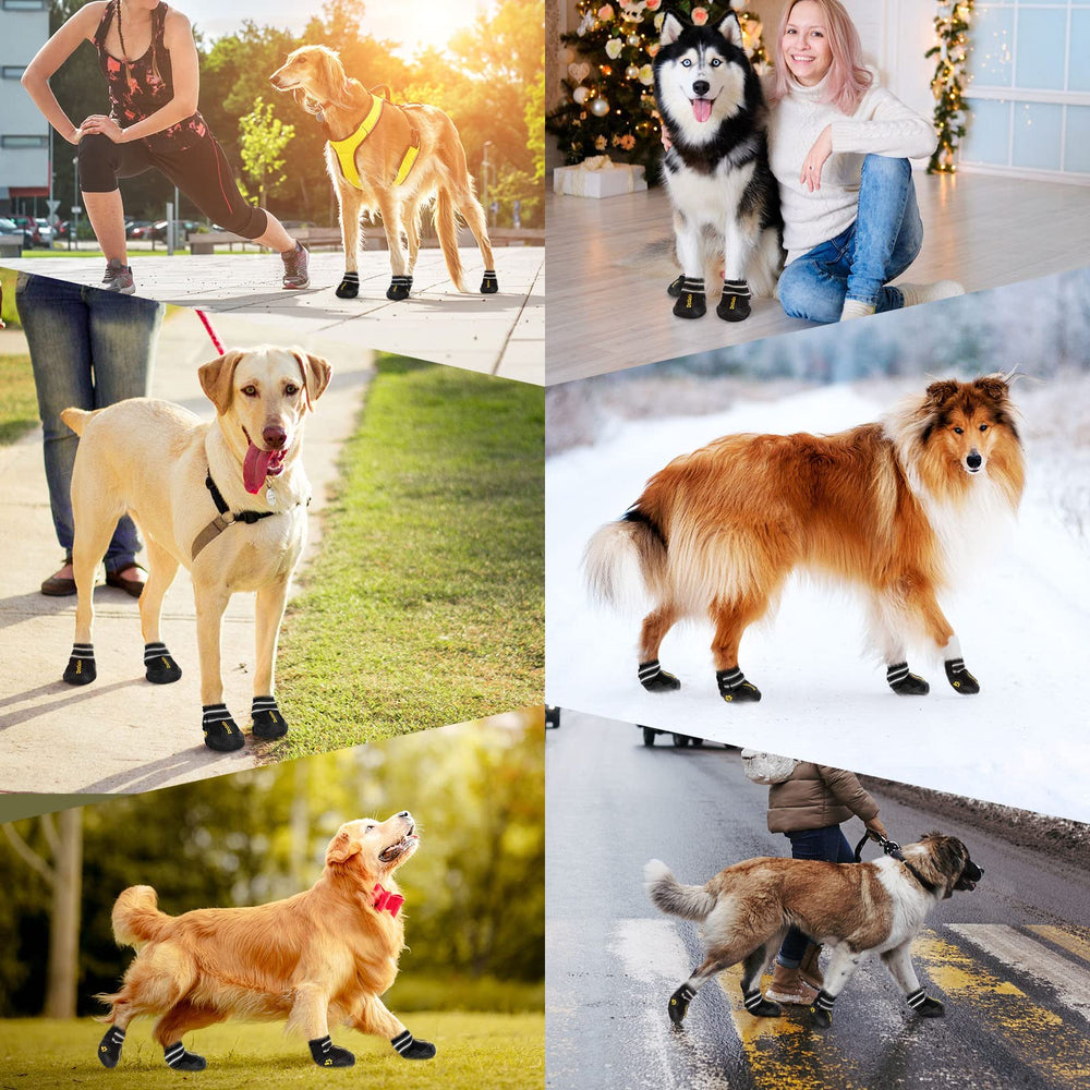 DcOaGt bottes chien XXL système réglable réfléchissant: sécurité et visibilité.