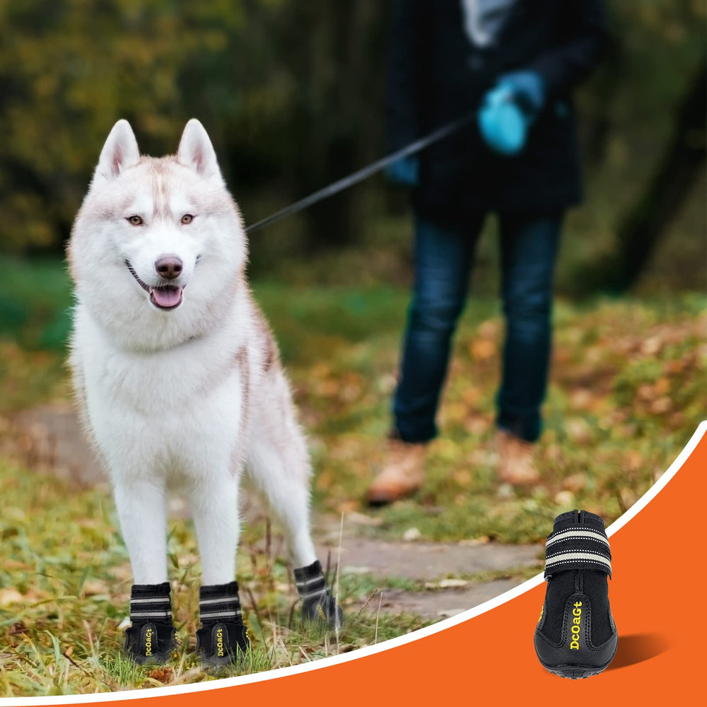 DcOaGt Chaussures Chien Grand – usage hivernal sur neige et froid, protection des pattes.