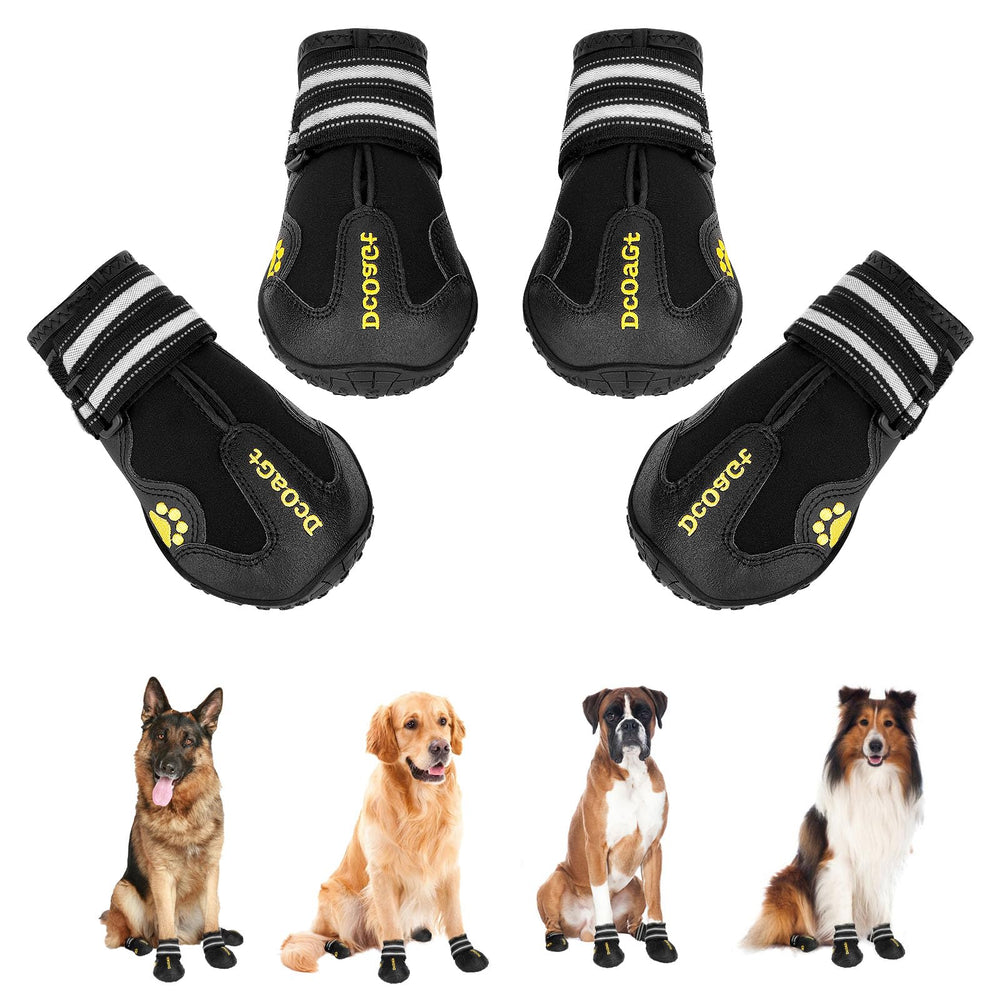 DcOaGt Chaussures Chien Grand – vue avant pour proteger les coussinets en exterior.