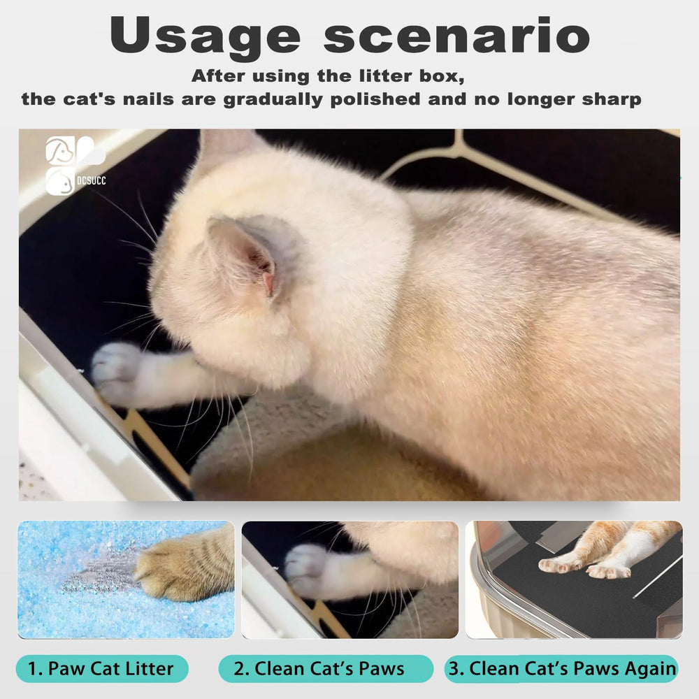 DCSUCC bandes-lime griffes-chat tailles variées, installation facile sur litière.