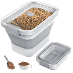 DDMOMMY bocal alimentaire pour chien pliable, gain de place et rangement facile.