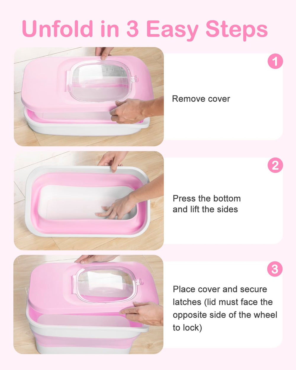DDMOMMY Conteneur nourriture chien – partie TPR flexible et pliable