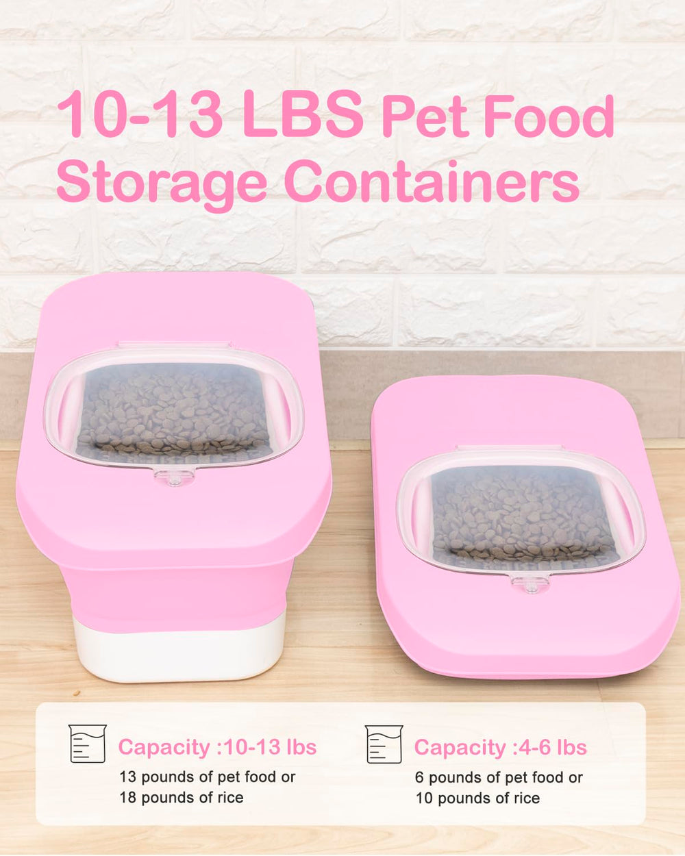 DDMOMMY Conteneur nourriture chien – ouvert pour rangement flexible et pratique