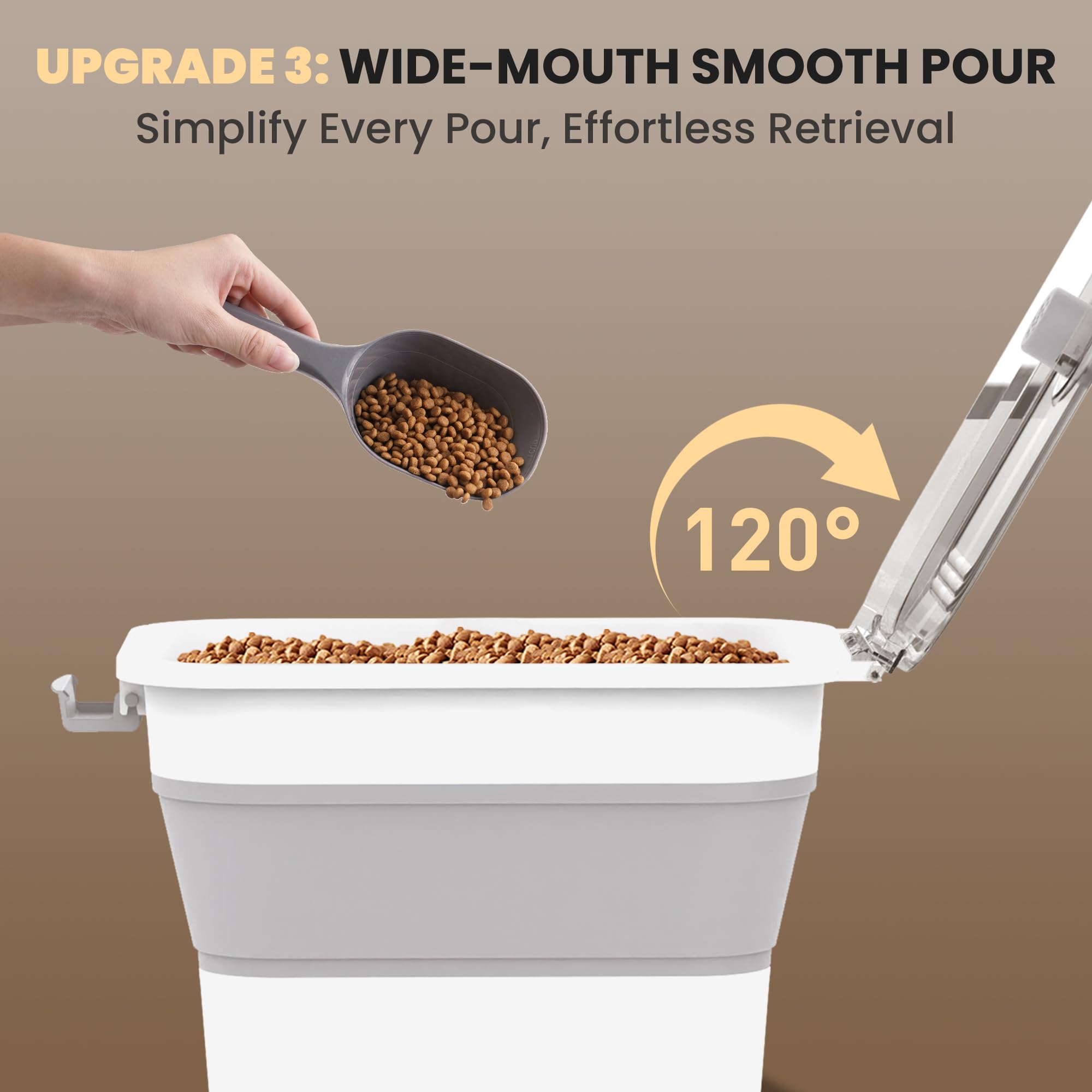 DDMOMMY Conteneur stockage polyvalent adapté aux aliments domestiques et céréales.