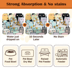 Tapis DDPODNQAK pour chat, imperméable, protège le sol.