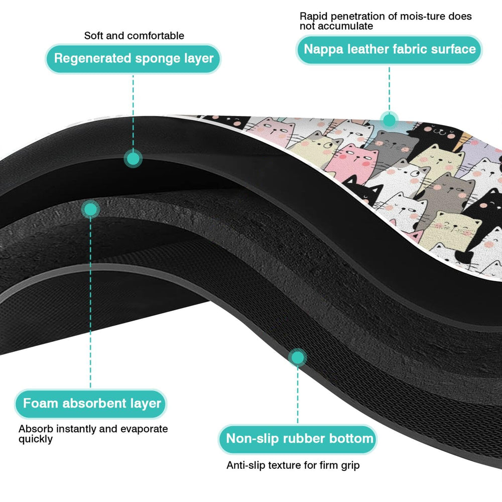 Tapis durable DDPODNQAK, conçu pour usage quotidien.