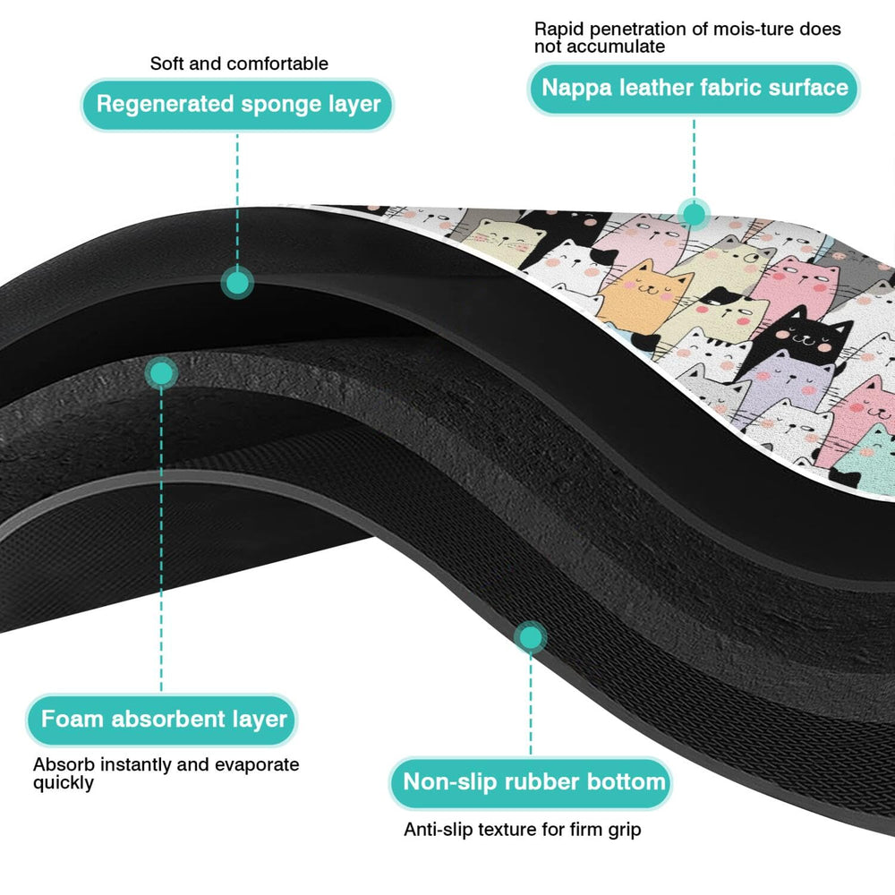 Tapis DDPODNQAK étanche, empêche les liquides de traverser le sol.