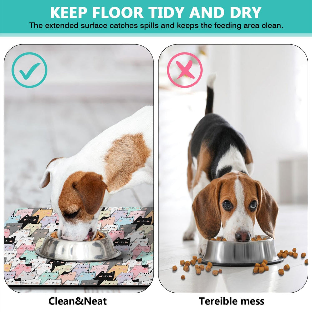 Tapis facile à nettoyer DDPODNQAK, nettoyage rapide après les repas.