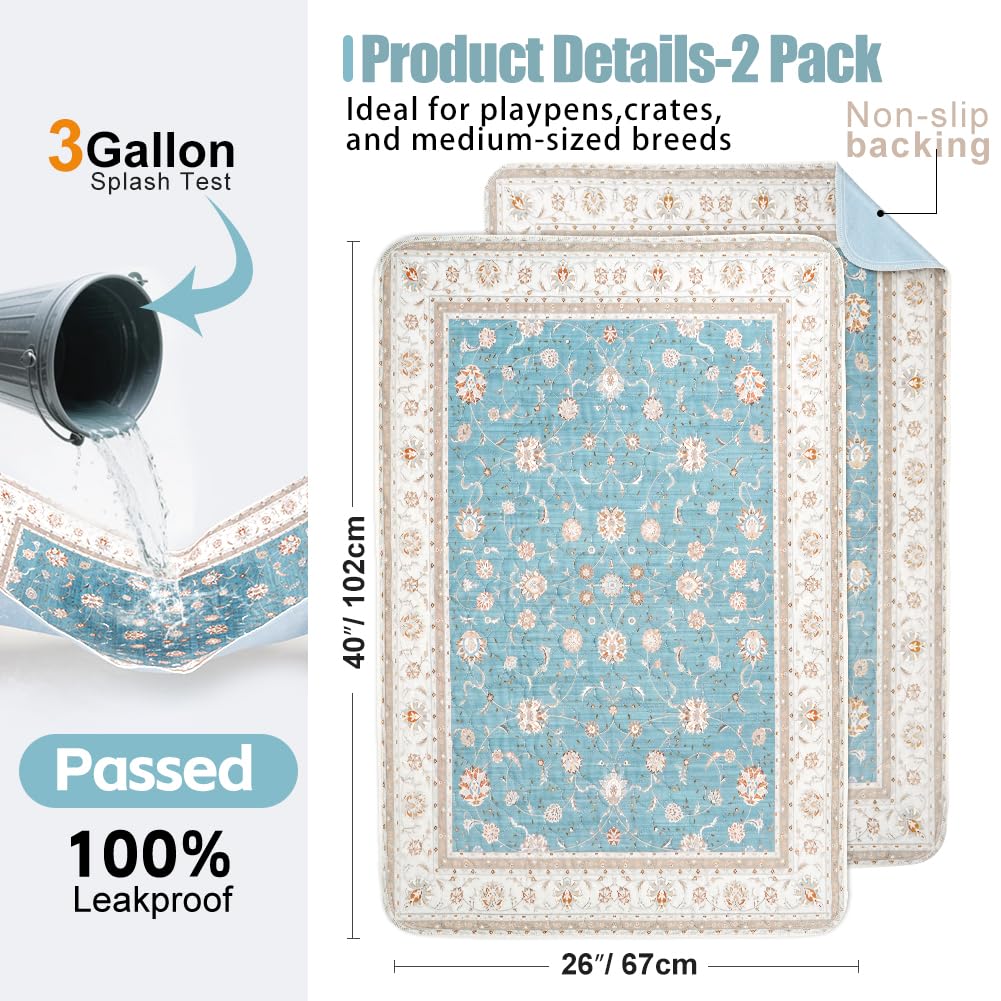 Le tapis Deamoser 32x48 offre une absorption rapide pour chiens et gros rongeurs.