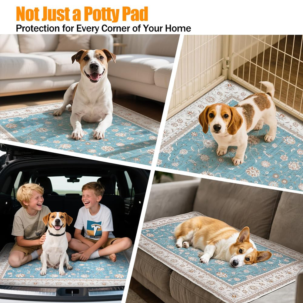 La base silicone antiderapante Deamoser maintient le tapis en place.