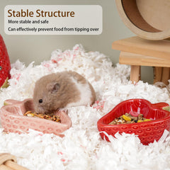 Ensemble Deapeey de 2 bols hamster, pratique pour repas et hydratation.