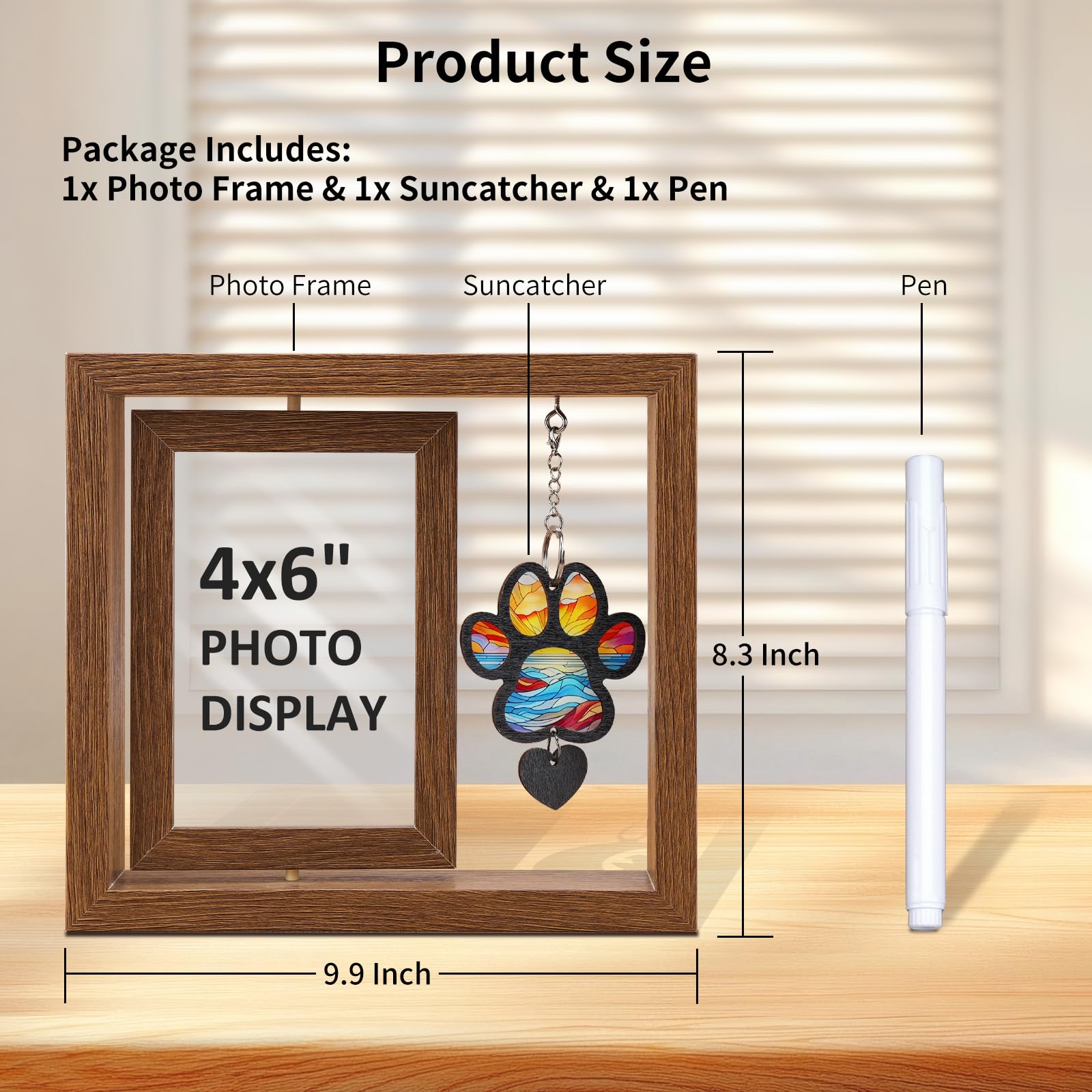 DearKeeps gros-plan-bois-naturel, détail de finition pour un cadre durable.