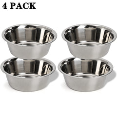 Bol inox DEAYOU capacite 1,4 L, ideal pour nourriture et eau.