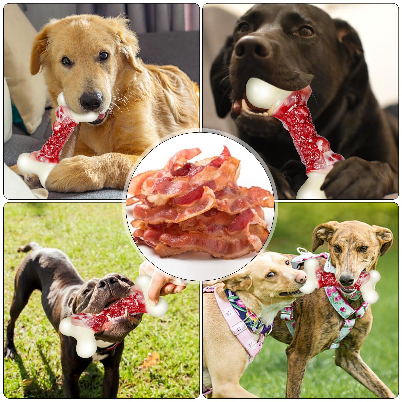 DEBAK os saveur bacon, stimule la mastication et ravit votre chien.