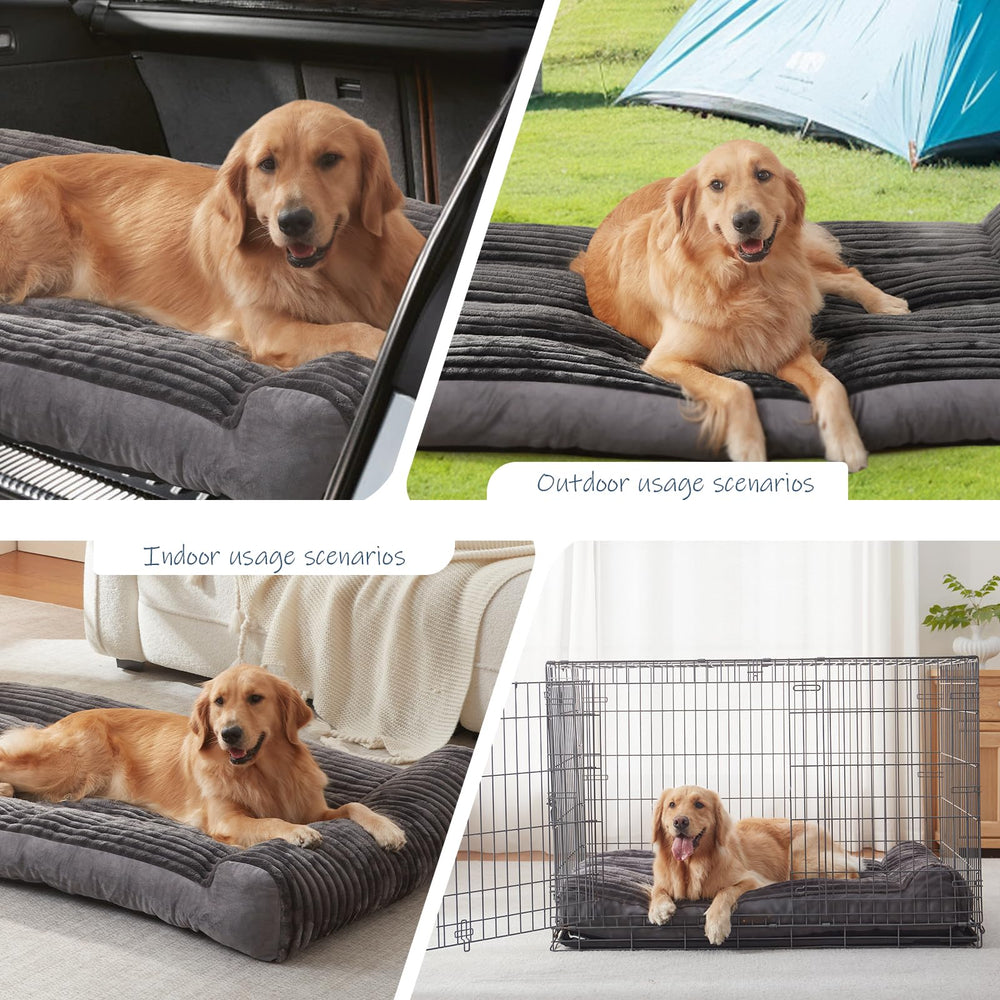 DEBANG HOME lit pour chien, rembourrage polyester et mousse pour soutien et confort