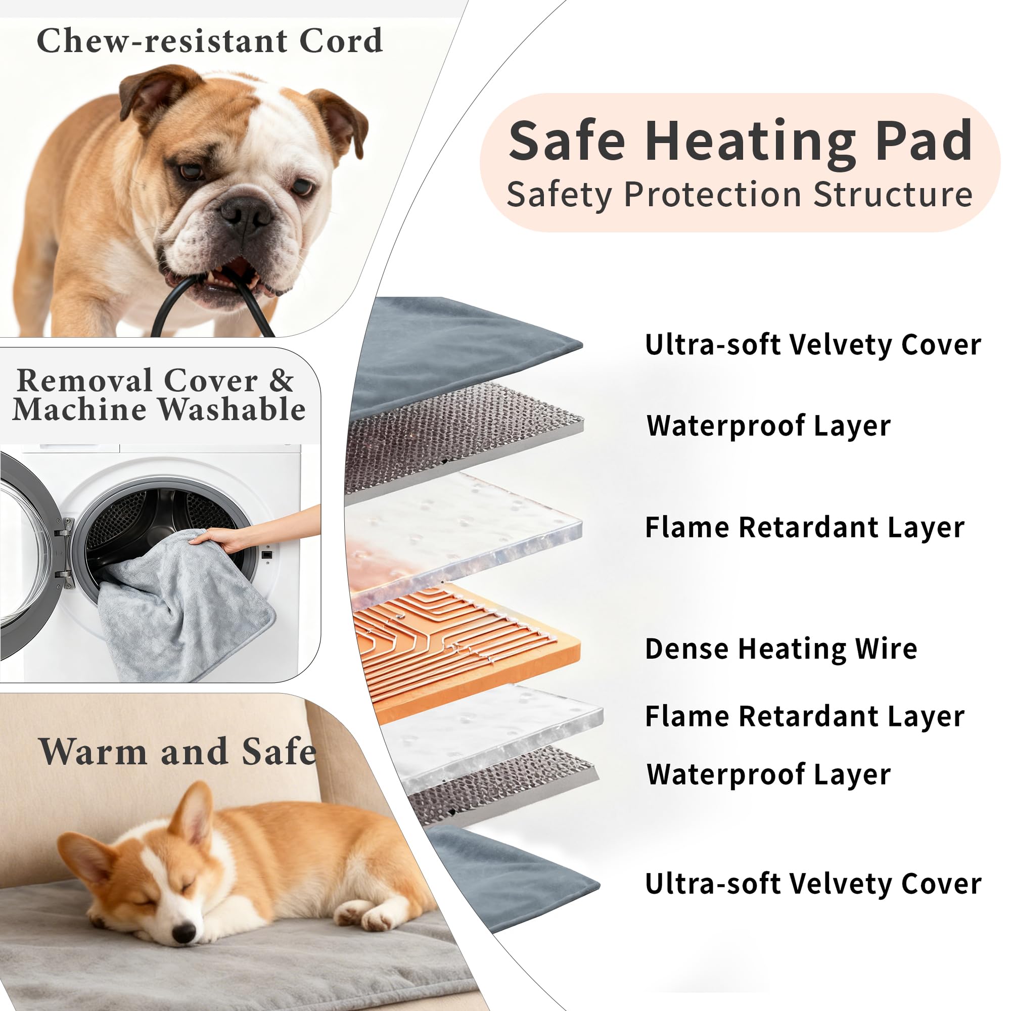 Deblue espace interieur spacieux, espace adequat pour petit et moyen chien