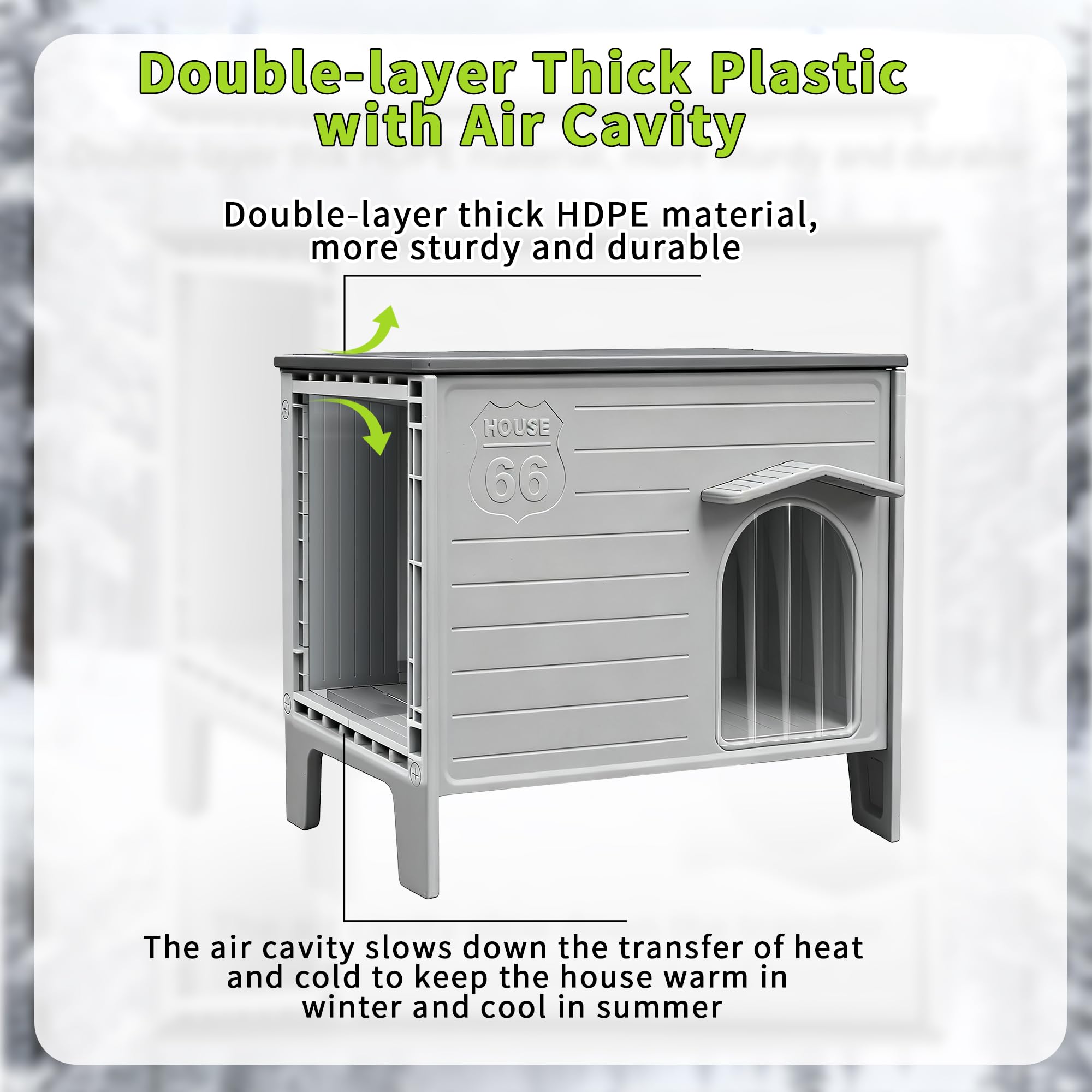 Structure HDPE double couche Deblue, durabilité et isolation légère