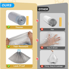 Pack économique de sacs durables pour plusieurs mois.