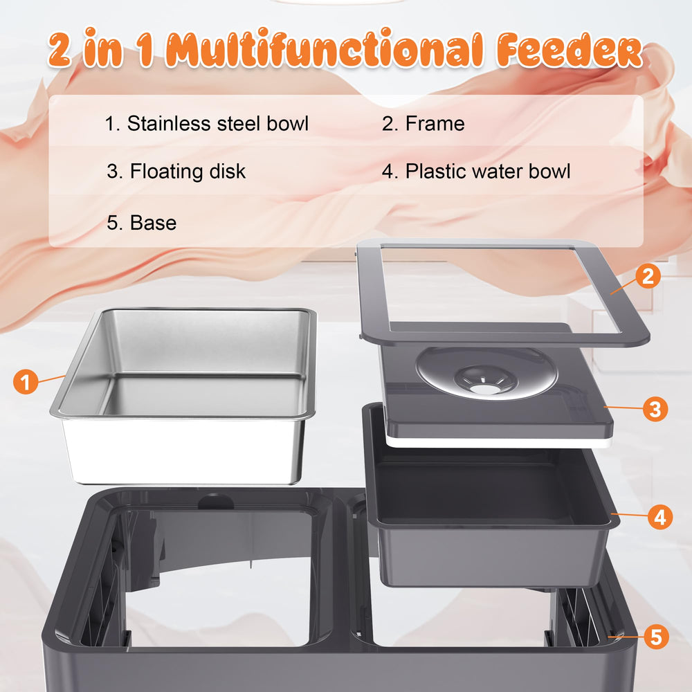 Decflow base anti-glissement et durable en ABS et acier.