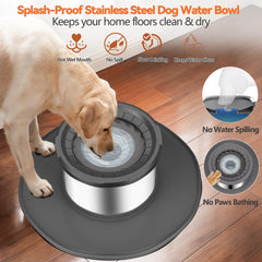 Decflow bol chien ventouses doubles assure stabilité même chien actif.
