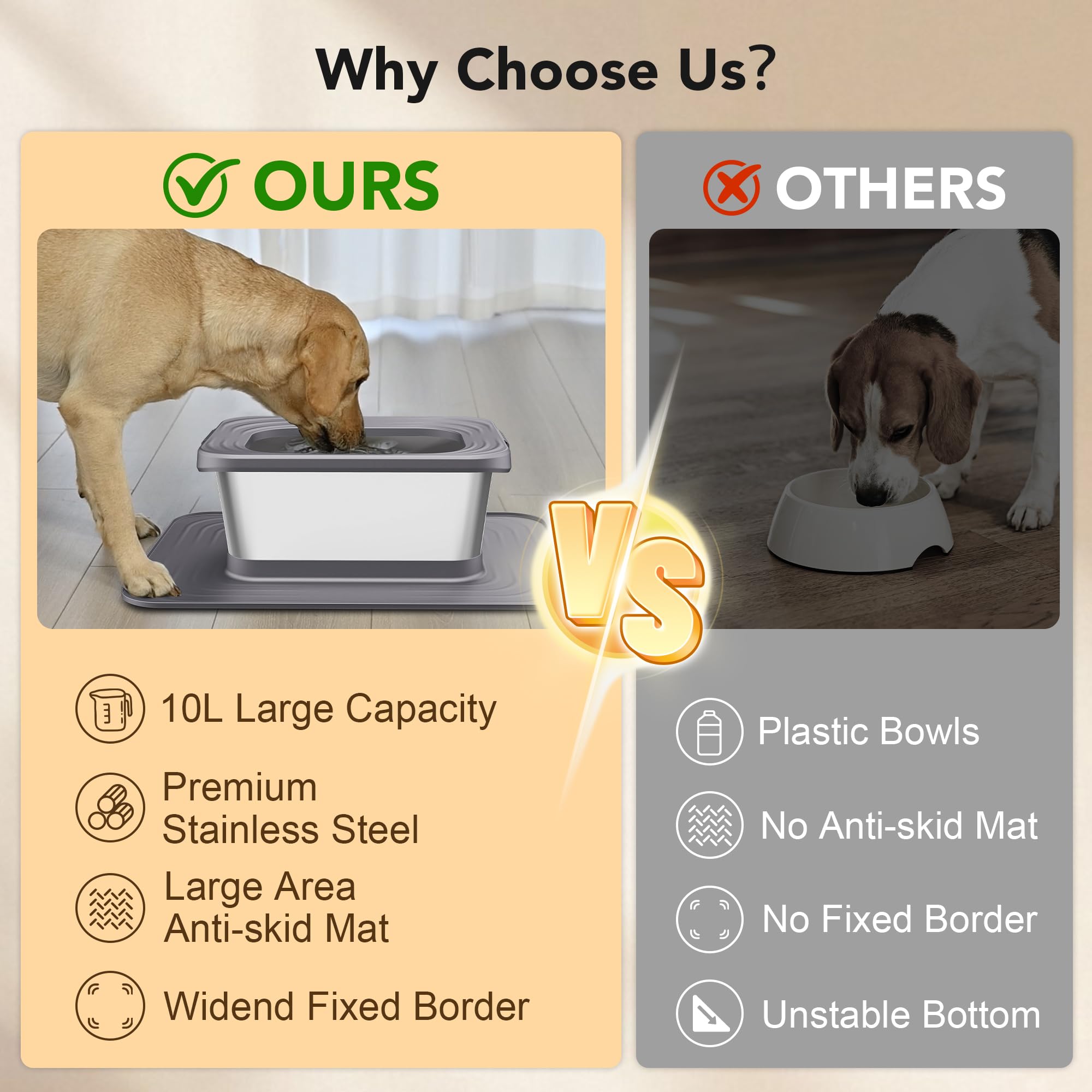 Decflow filtration eau double système, eau plus propre pour votre chien.