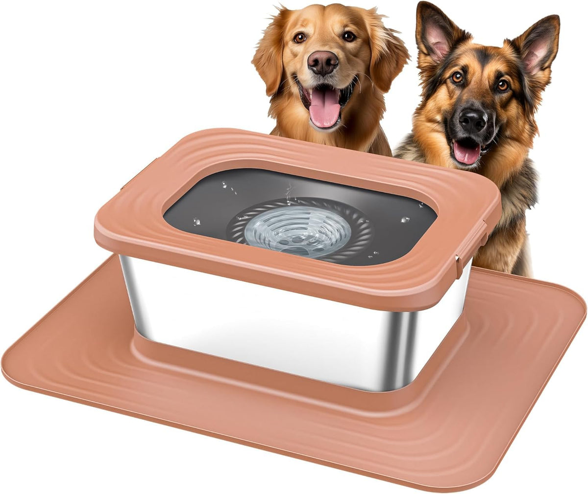 Decflow gamelle 10L rose pour chiens, grande capacité.